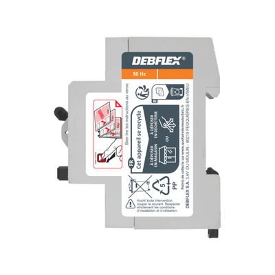 Interrupteur différentiel type AC 25A 30mA phase+neutre bornes à vis - DEBFLEX
