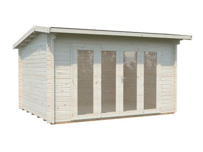 Chalet de jardin en bois Ines - Portes pliantes - 16,4 m² hors-tout - Livraison à domicile incluse - PALMAKO