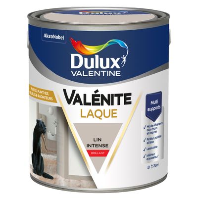 Peinture Boiseries Laque Acrylique Valénite Lin Intense Brill 2 L - DULUX VALENTINE