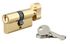 Cylindre de serrure à bouton 30 x 30 mm laiton 3 clés THIRARD