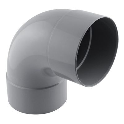 Coude PVC évacuation 87° femelle/femelle Ø125 - FITT