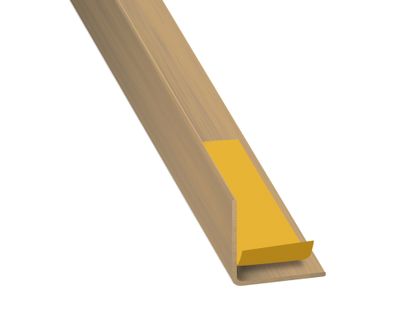 Cornière égale adhésive PVC chêne 20 x 20 mm 2,50 m CQFD