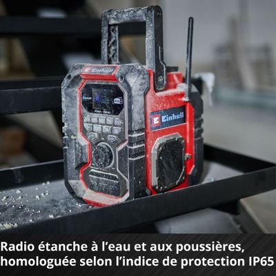 Radio PXC sans fil TE-CR 18 Li avec chargeur et batterie 2,5 Ah - EINHELL