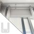 Support naissance en métal pour rail 24x16 mm Finition Blanc par 2 - MOBOIS