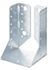 Support de poutre en U ailes intérieures acier galvanisé 80 x 120 mm - ALBERTS