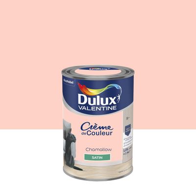 Peinture crème de couleur satin chamallow 1,25 L- DULUX VALENTINE