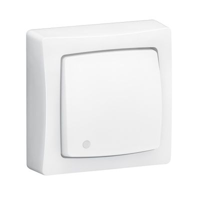 Interrupteur va-et-vient avec témoin lumineux en saillie Blanc - Les apparents LEGRAND