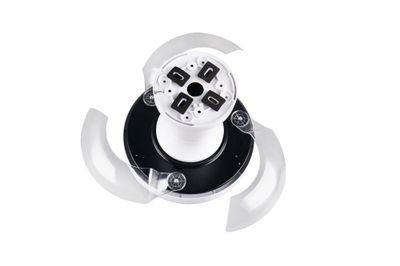 Ventilateur de plafond à pales rétractables LED + télécommande Blanc Ø71cm - Tampere REALITY