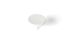 Bouton de meuble rond blanc mat diamètre 35 mm REI