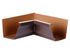 Angle intérieur aluminium marron dév.33 mm pour gouttière EDILIANS