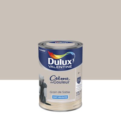Peinture crème de couleur Grain de Sable Mat 1,25 L - DULUX VALENTINE