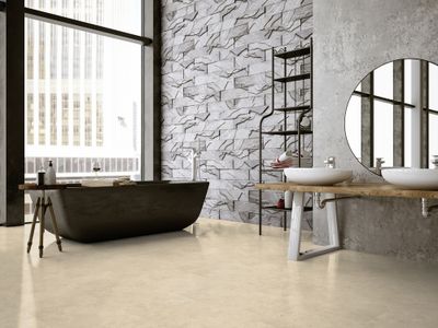 Lame PVC clipsable décor pierre beige Pietra Beige 4,2x389x729mm 23/31 GERFLOR