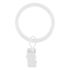 Anneaux avec pince en métal diam 42 diam Finition Blanc brillant par 6 - MOBOIS