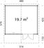Chalet de jardin Britta bois naturel ép.40 mm - 29,9 m² hors-tout - Livraison à domicile incluse - PALMAKO