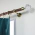 Tringle à rideaux en bois 2 m diam 28 mm Finition chêne foncé - MOBOIS