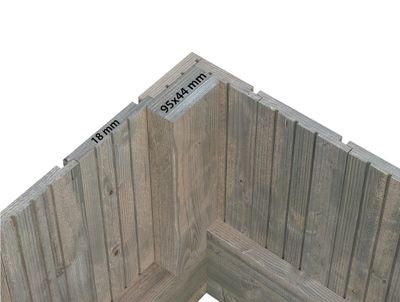 Extension pour serre de jardin Emilia en bois autoclave - 4 m² intérieur - Livraison à domicile - PALMAKO
