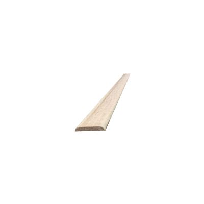 Champlat bois chêne 2 arrondis raboté non traité - Ép.5 x l.28 mm - L.2.40 m - MS BOIS
