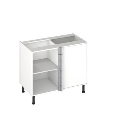 Fileur d'angle pour meuble de cuisine Lotus béton mat 70 x 4,6 x 4,6 cm OFITRES