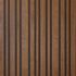 Panneau décoratif Decowall Blend noyer sur fond noir - Lot de 2 - 17 x 300 x 2600 mm - AJ TIMBER