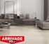 Carrelage de sol intérieur effet pierre avorio PILAT 60 x 60 cm paquet de 1,08 m² CERAM INDUSTRIE