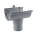 Naissance centrale grise pour gouttière G25 diamètre 80 mm FITT