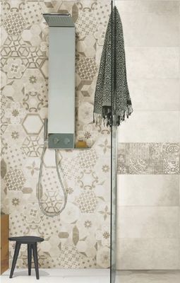 Carrelage sol intérieur hexagone à motifs BIBULCA ép 10 mm 20 x 17,5 cm paquet de 0,71 m² IMSO