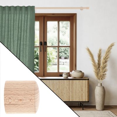 Embout déco bouchon à visser en bois diam 28 mm Finition Brut par 2 - MOBOIS