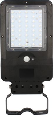 Projecteur extérieur LED solaire + détecteur de mouvements Sunstreet noir IP65 1600 lumens blanc chaud - ARLUX
