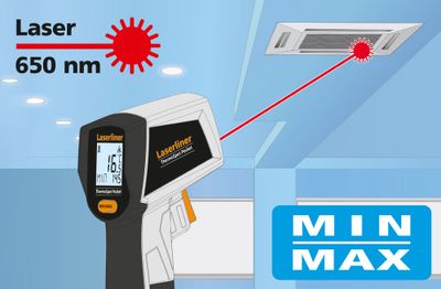 Thermomètre -40°C / 400°C - LASERLINER
