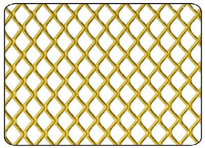 Tôle aluminium anodisé métal déployé or 250 x 500 mm épaisseur 0,8mm CQFD