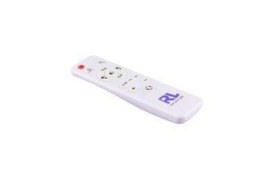 Ventilateur de plafond avec prise secteur IP44 lumière LED + télécommande Noir Ø51cm - Oslo REALITY