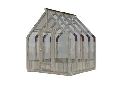 Serre de jardin Palmako Emilia en bois autoclave & verre trempé - 5,4 m², Livraison à domicile incluse - PALMAKO