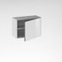 Porte pour meuble hotte de cuisine Cristal blanche 42 x 60 cm OFITRES