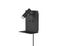 Spot LED mural avec tablette 3W + 1,5W lumière blanc chaud Noir- Element TRIO
