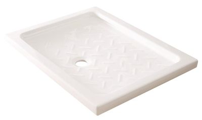 Receveur de douche 80x100 cm céramique blanc Meri - ONDEE