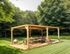 Pergola autoportante en bois traité thermachauffé avec ventelles mobiles sur toit L 6,14 x l 3,41 x h 2,17 m, Livraison à domicile incluse - HABRITA