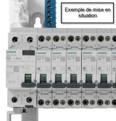 Interrupteur différentiel type A 63A 30mA phase+neutre bornes à vis - SIEMENS