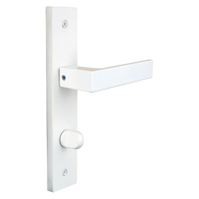 Poignées de porte Loft blanc mat à condamnation ALPERTEC