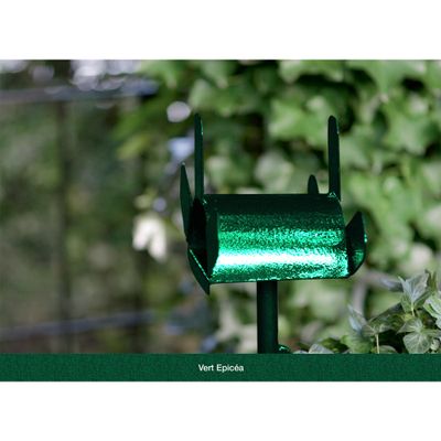 Peinture fer extérieur direct sur rouille martelé vert épicéa 0,75 L - HAMMERITE