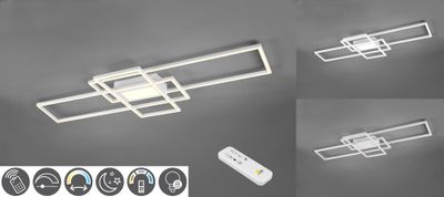 Plafonnier IRVINE blanc LED 60W 7100 lumens blanc dynamique CCT - TRIO