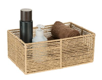 Corbeille de salle de bains beige Meria M - WENKO