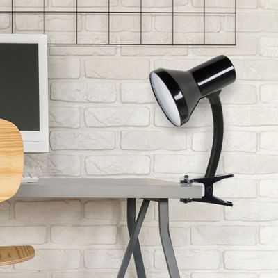 Spot à pince E14 15W flexible Noir - Best Pince COREP