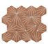 Mosaïque sol/mur intérieur hexagonale terracotta/blanc 30,2 x 26,3 cm vendu à l'unité SAS MAT INTER