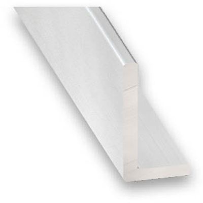 Cornière inégale aluminium anodisé incolore 40 x 10 x 1,5 mm 1 m CQFD