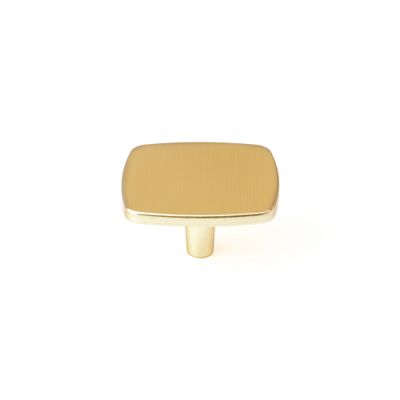Bouton de meuble carré laiton 42 x 42 mm REI
