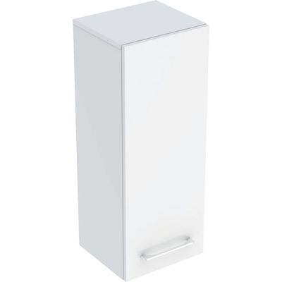 Colonne de salle de bains Selva L33 x H85 x P30 cm panneau de particules blanc mat - GEBERIT