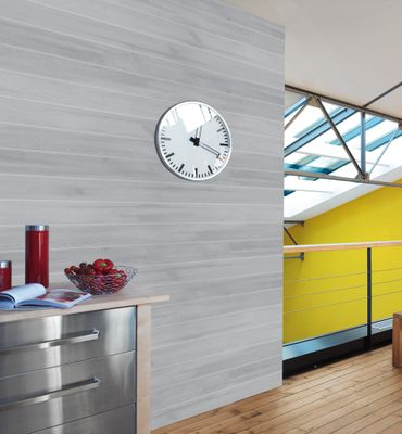 Lambris PVC Country aspect bois raboté gris vieilli - 8 x 375 x 2600 mm - GROSFILLEX