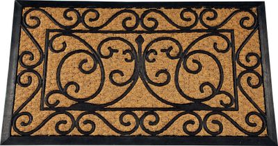 Paillasson cuba 40 x 60 cm rectangulaire décor volute ID HOME