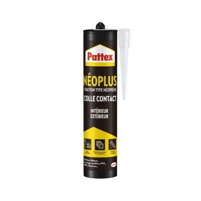 Colle de fixation néoprène Neoplus blanc cartouche 390 g - PATTEX