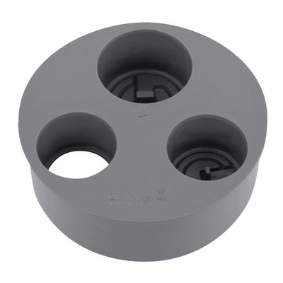 Tampon de réduction PVC évacuation triple operculé Ø100x40/32/32 - FITT